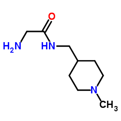 N-[(1-Methyl-4-piperidinyl)methyl]glycinamide结构式