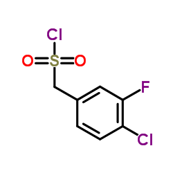 (4-Chloro-3-fluorophenyl)methanesulfonyl chloride结构式