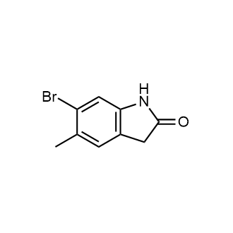 6-Bromo-5-methyl-2,3-dihydro-1H-indol-2-one Structure