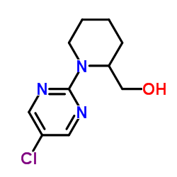 [1-(5-Chloro-2-pyrimidinyl)-2-piperidinyl]methanol结构式