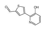 4-(3-hydroxypyridin-2-yl)thiophene-2-carbaldehyde结构式