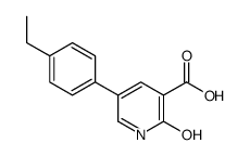 5-(4-ethylphenyl)-2-oxo-1H-pyridine-3-carboxylic acid结构式