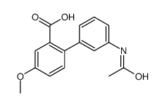 2-(3-acetamidophenyl)-5-methoxybenzoic acid结构式