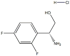 (2R)-2-AMINO-2-(2,4-DIFLUOROPHENYL)ETHAN-1-OL HYDROCHLORIDE结构式