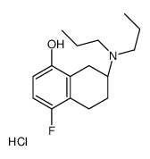 S(-)-5-FLUORO-8-HYDROXY-2-DIPROPYLAMINO-1,2,3,4-TETRAHYDRONAPHTHALENE HYDROCHLORIDE structure