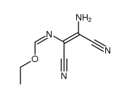 ethyl (Z)-N-(2-amino-1,2-dicyanovinyl)formamidate Structure