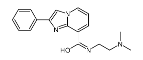 N-[2-(dimethylamino)ethyl]-2-phenylimidazo[1,2-a]pyridine-8-carboxamide结构式
