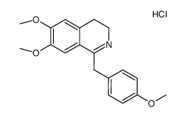 6,7-dimethoxy-1-(4-methoxybenzyl)-3,4-dihydroisoquinoline hydrochloride Structure