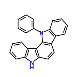 12-Phenyl-5,12-dihydroindolo[3,2-a]carbazole Structure
