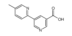 5-(5-methylpyridin-2-yl)pyridine-3-carboxylic acid Structure