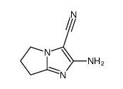 5H-Pyrrolo[1,2-a]imidazole-3-carbonitrile,2-amino-6,7-dihydro-(9CI)结构式