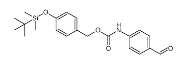 4-(tert-butyldimethylsilyloxy)benzyl 4-formylphenylcarbamate Structure