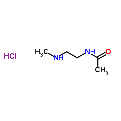 N-[2-(Methylamino)ethyl]acetamide hydrochloride (1:1)结构式