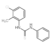 Thiourea, N-(3-chloro-2-methylphenyl)-N'-phenyl- Structure