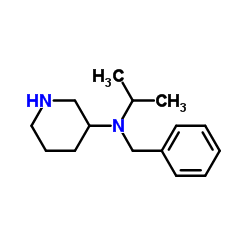 N-Benzyl-N-isopropyl-3-piperidinamine Structure