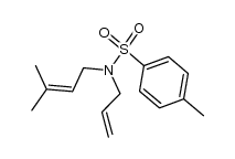 N-allyl-4-methyl-N-(3-methylbut-2-en-1-yl)benzenesulfonamide结构式