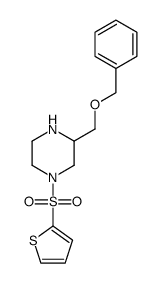 3-(benzyloxymethyl)-1-(thiophen-2-ylsulfonyl)piperazine Structure