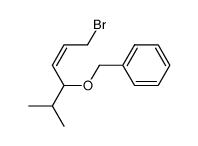 ((Z)-4-Bromo-1-isopropyl-but-2-enyloxymethyl)-benzene结构式