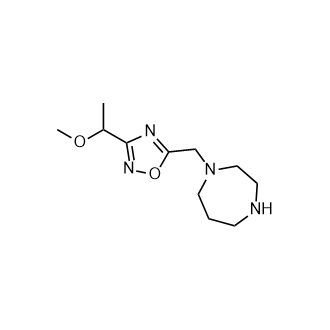 1-{[3-(1-甲氧基乙基)-1,2,4-噁二唑-5-基]甲基}-1,4-二氮杂结构式