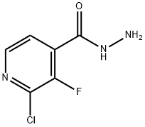 2-chloro-3-fluoroisonicotinohydrazide Structure