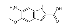 1H-Indole-2-carboxylicacid,6-amino-5-methoxy-(9CI)结构式