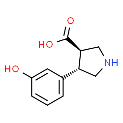 (3R,4S)-4-(3-Hydroxyphenyl)-3-pyrrolidinecarboxylic acid picture