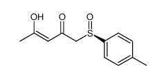 (+)(R) 1-(p-tolylsulfinyl)-2,4-pentanedione结构式