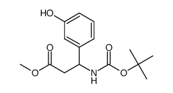 3-(Boc-氨基)-3-(3-羟基苯基)丙酸甲酯图片