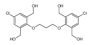 [5-chloro-2-[3-[4-chloro-2,6-bis(hydroxymethyl)phenoxy]propoxy]-3-(hydroxymethyl)phenyl]methanol Structure