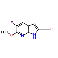 5-Fluoro-6-methoxy-1H-pyrrolo[2,3-b]pyridine-2-carbaldehyde Structure