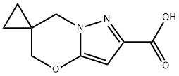 1',3'-Dihydrospirokcyclopropane-1,2'-pyrazolo[3,2-b][1,3]oxazinel-6'-carboxyli结构式