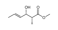 (2R,3S)-methyl 2-methyl-3-hydroxy-(E)-4-hexenoate Structure