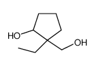 2-ethyl-2-(hydroxymethyl)cyclopentan-1-ol Structure