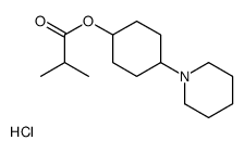 (4-piperidin-1-ium-1-ylcyclohexyl) 2-methylpropanoate,chloride结构式