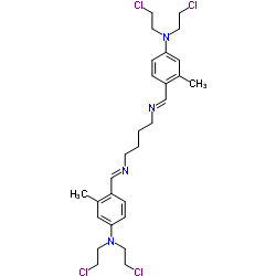 3,4-Xylidine, a4,a4'-(tetramethylenedinitrilo)bis[N,N-bis(2-chloroethyl)-(8CI)结构式