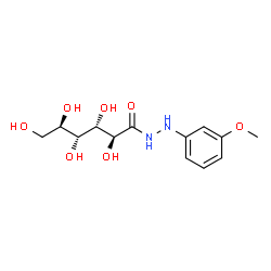 D-Mannonic acid 2-(m-methoxyphenyl) hydrazide Structure