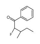 1-Pentanone, 2-fluoro-3-methyl-1-phenyl-, (R*,S*)- (9CI) Structure