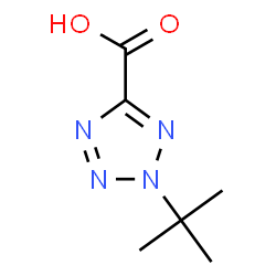 2-叔丁基-2H-1,2,3,4-四唑-5-羧酸结构式