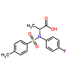 N-(4-Fluorophenyl)-N-[(4-methylphenyl)sulfonyl]-D-alanine Structure