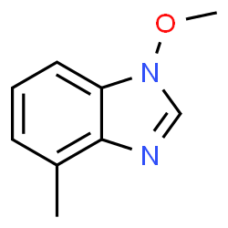 1H-Benzimidazole,1-methoxy-4-methyl-(9CI) Structure