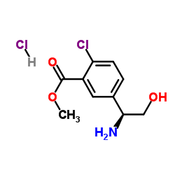 Methyl 5[(1S)1amino2hydroxyethyl]2chlorobenzoate hydrochloride Structure