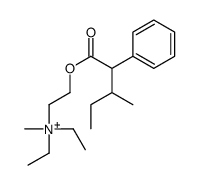 Ammonium, diethyl(2-hydroxyethyl)methyl-, 3-methyl-2-phenylvalerate (ester) (8CI)结构式