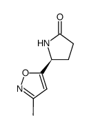 2-Pyrrolidinone,5-(3-methyl-5-isoxazolyl)-,(S)-(9CI) structure