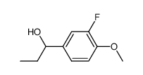 1-(3-氟-4-甲氧基苯基)丙-1-醇结构式