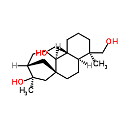 (4ALPHA)-贝壳杉烷-16,18,20-三醇结构式
