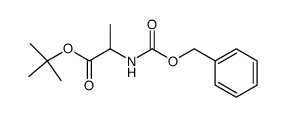 tert-butyl 2-(((benzyloxy)carbonyl)amino)propanoate结构式