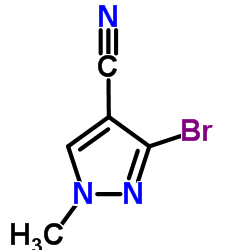 3-Bromo-1-methyl-1H-pyrazole-4-carbonitrile structure