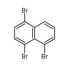 1,4,5-tribromonaphthalene Structure