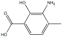 3-Amino-2-hydroxy-4-methyl-benzoic acid结构式