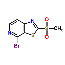 4-Bromo-2-(methylsulfonyl)[1,3]thiazolo[5,4-c]pyridine结构式